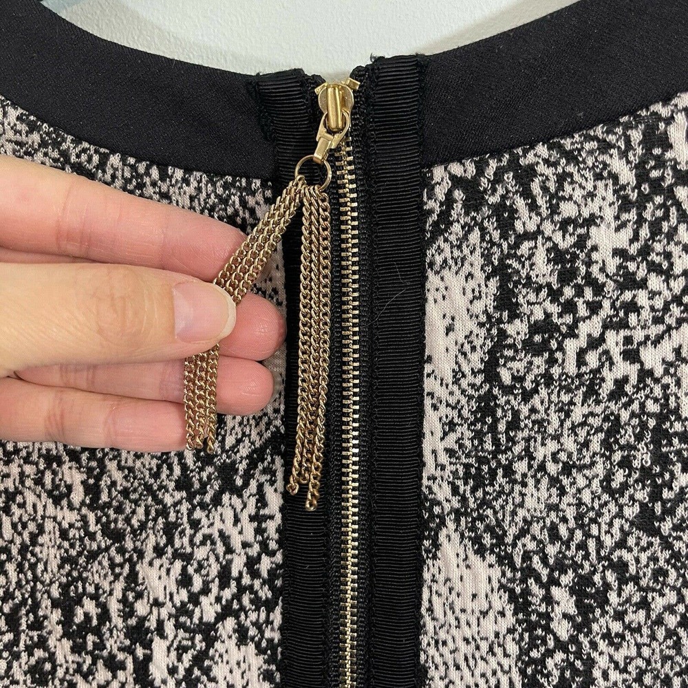 Rebecca Taylor Women's Textured Snakeskin Fit & Flare Dress Size 2 - Picture 8 of 10